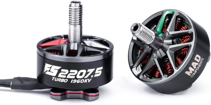 FS 2207.5 1750KV 1960KV 2550KV Brushless Motor 4~6S Lipo for 6inch Propeller Freestyle Drones (Red 2550KV)