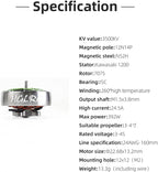 HGLRC Specter 1804-3500KV 4S Brushless Motor for 3-3.5Inch FPV Freestyle Racing Drones