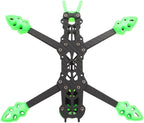 Mark4 5inch FPV Carbon Fiber Frame 225mm Wheelbase 5mm arm Freestyle Long Range Frame for RC Quadcopter Racing Drone (MARK4 Green)