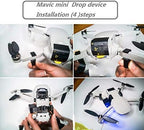 Mavic mini2/mini Drone Clip Payload Delivery Drop Transport Device Drone Release Fishing Bait Carrying Wedding Proposal Device Compatible with DJI Mavic mini drone(Load capacity 0.17 Ib).