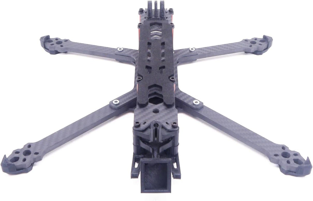 VERBANA RC FPV Drone 7inch/8inch Carbon Fiber Frame Kit with 3D Printing Parts for O3 Air Unit HD Carbon Fiber FPV Drone Quadcopter Accessories Kit(7 inch)