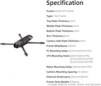 HGLRC 335mm 7 inch FPV Racing Drone Frame Carbon Fiber for FPV Long Range Freestyle Training Quadcopter with Lipo Battery Strap