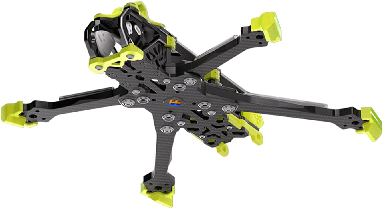 Volador II VD5 O4 Pro Air Unit Deadcat RC FPV Drone Racing Drone Quad T700 Carbon Fiber Quadcopter Frame Kit with 6mm Arm 5 Inch RC Hobbies Cinematic w/TPU Parts Yellow