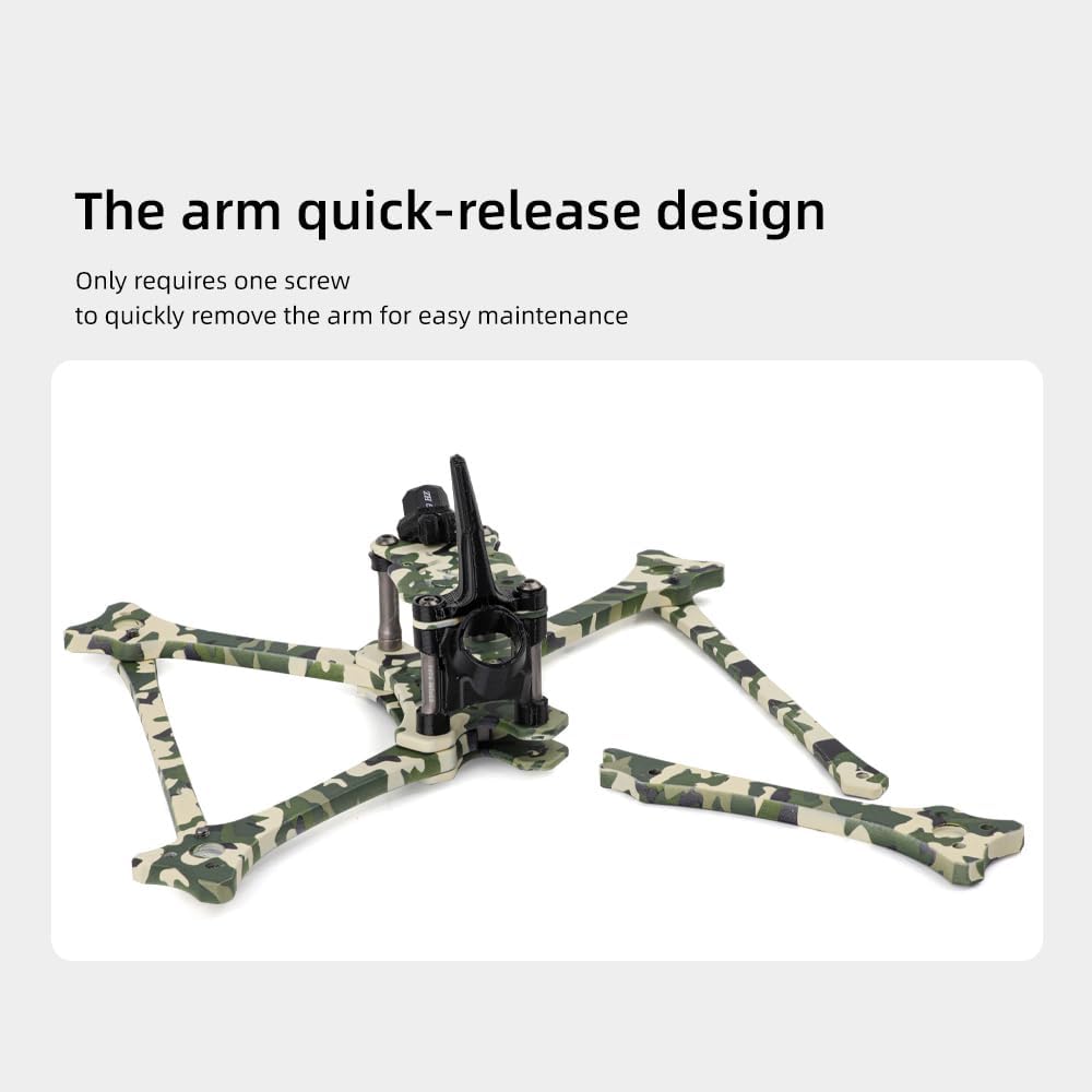 HGLRC Wind5 Lite V2 Frame Kit 195mm for FPV Racing Drone Quad (camouflage)
