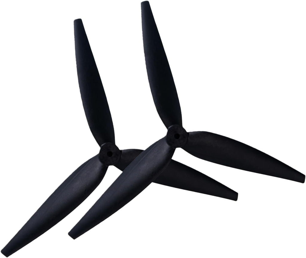 1050 10 Inch Propeller 3 Blade Fiberglass Carbon Nylon, Multirotor Aircraft Drone Parts, 2 Pieces, Black