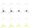 BETAFPV 16pcs Gemfan 1219S 3-Blade Propellers with 1.0mm Shaft Hole Compatible for 0702 Series Brushless Motor, FPV Racing Drone Like Air65 Brushless Drone Metor65 Brushless Quadcopter
