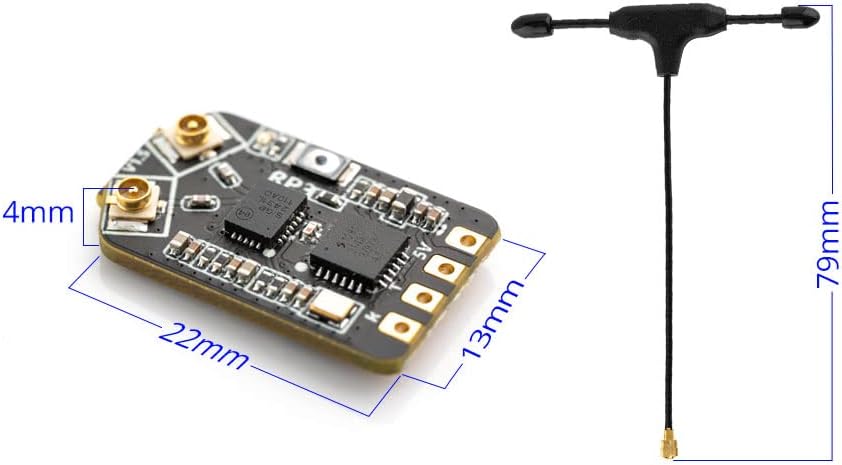 RadioMaster RP3 ELRS Receiver 2.4GHz ExpressLRS Nano Receiver FPV RX Module Receiver Long Range Low Latency for FPV Micro Drone Racing Drone Quadcopter