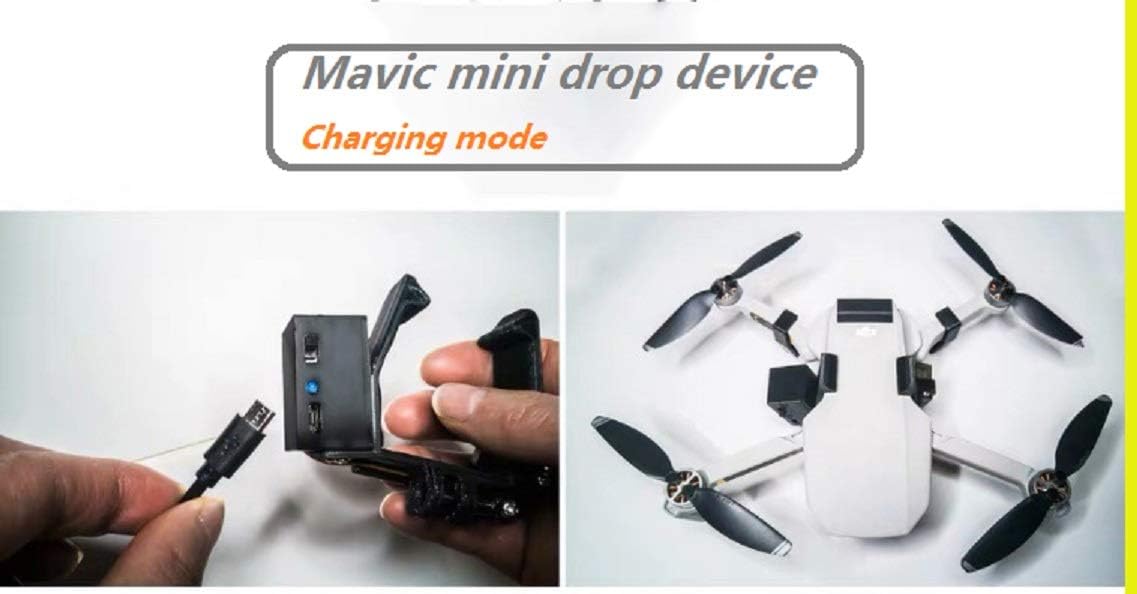 Mavic mini2/mini Drone Clip Payload Delivery Drop Transport Device Drone Release Fishing Bait Carrying Wedding Proposal Device Compatible with DJI Mavic mini drone(Load capacity 0.17 Ib).