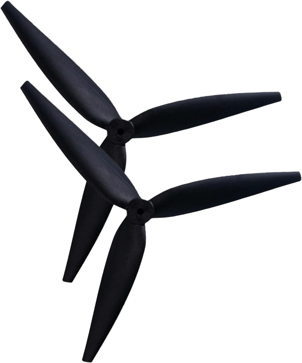 1050 10 Inch Propeller 3 Blade Fiberglass Carbon Nylon, Multirotor Aircraft Drone Parts, 2 Pieces, Black