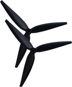 1050 10 Inch Propeller 3 Blade Fiberglass Carbon Nylon, Multirotor Aircraft Drone Parts, 2 Pieces, Black