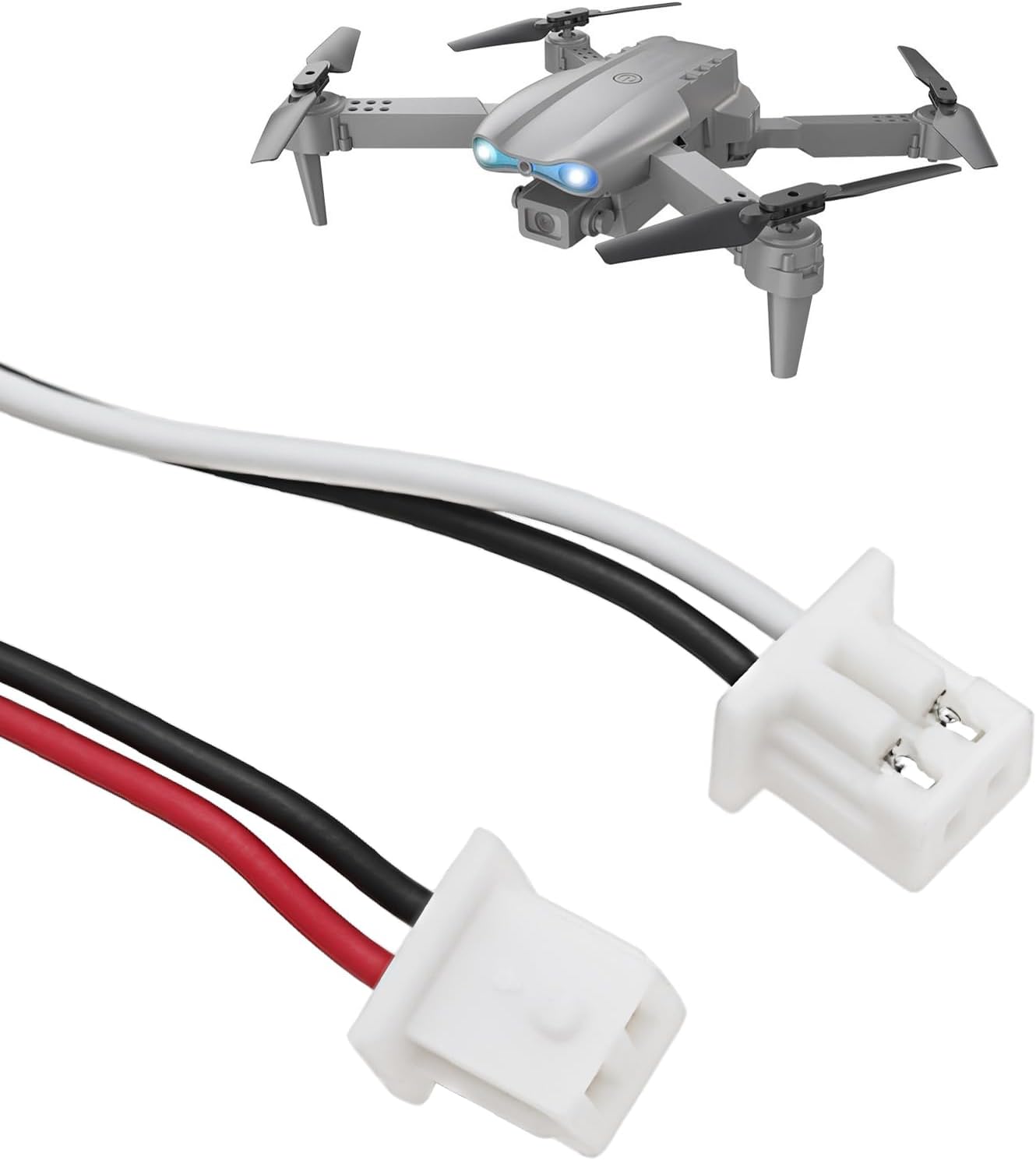 Create idea 4Pcs Quadcopter Motor Forward/Reverse Motor Compatible with E88 E88PRO E88MAX E525 E99 E99PRO P1 P5PRO RC Drone, 7x16mm