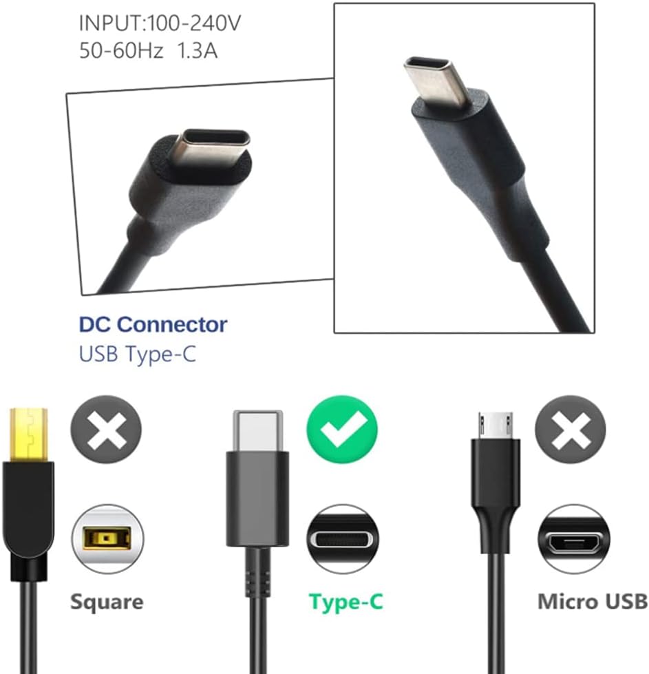 100W USB-C Charger Compatible for DJI Drone - Fit for DJI Air 3, Mavic 3, Mavic 3 Pro, Mavic 3 Classic, Mini 3 Pro, Avata, RC, N1, N2 Remote Controller Battery Power Adapter Supply Cord
