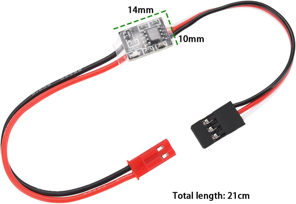 2pcs 2A High Current Remote Control Electronic Switch 3-5V Low Voltage Version Aerial Protection for RC Drone Water Pump PWM Signal Control