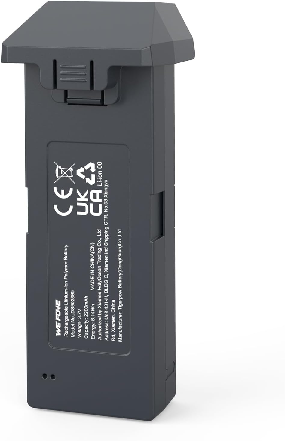 WeFone Intelligent Modular Drone Battery for WF33 and WF30 Drone, 20-Minute Flight Time, 4K Camera Support, High-Capacity Rechargeable LiPo Battery Pack