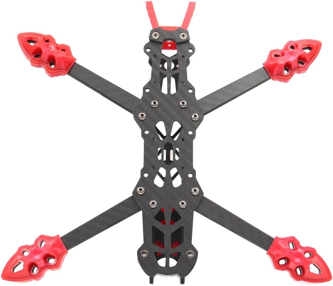 Mark4 5inch FPV Carbon Fiber Frame 225mm Wheelbase 5mm arm Freestyle Long Range Frame for RC Quadcopter Racing Drone (MARK4 red)
