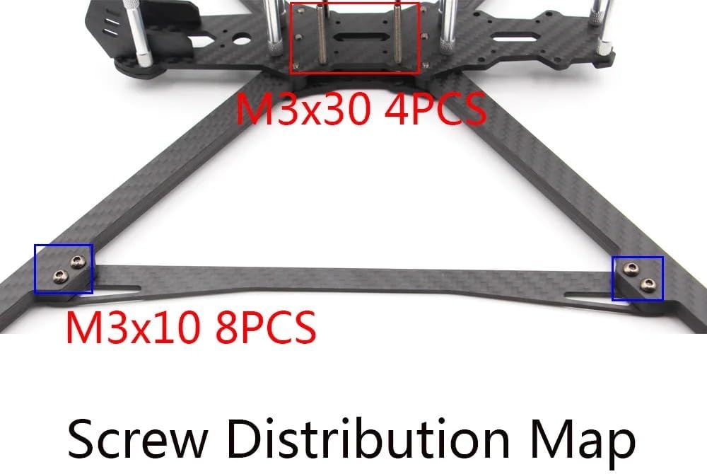 MARK4 V2 10inch 425mm Carbon Fiber Frame Compatible 3115 Motor 1050 Propeller for RC FPV Freestyle Long Range Drone DIY Parts (1PC MARK4 V2 10inch)