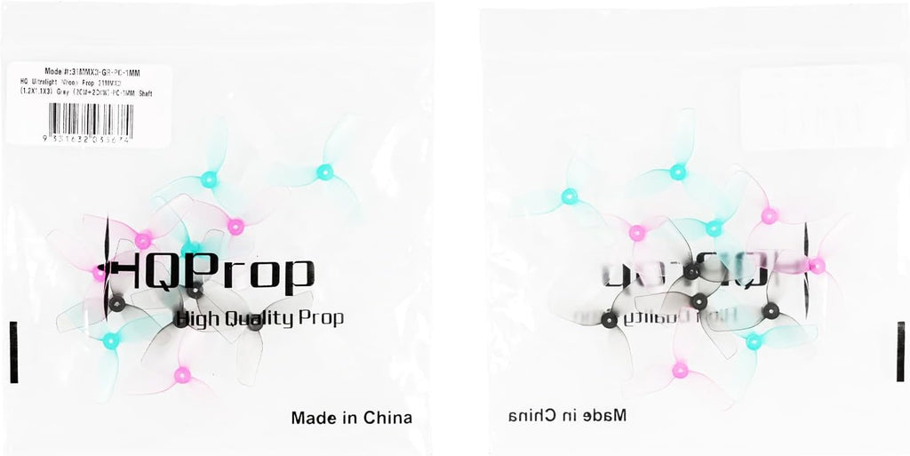 BETAFPV 16pcs HQ 31mm Ultralight 3-Blade Propellers with 1.0mm Shaft Hole Compatible for 0702SE 23000KV Brushless Motor, FPV Racing Drone Like Air65 Brushless Drone Metor65 Brushless Quadcopter