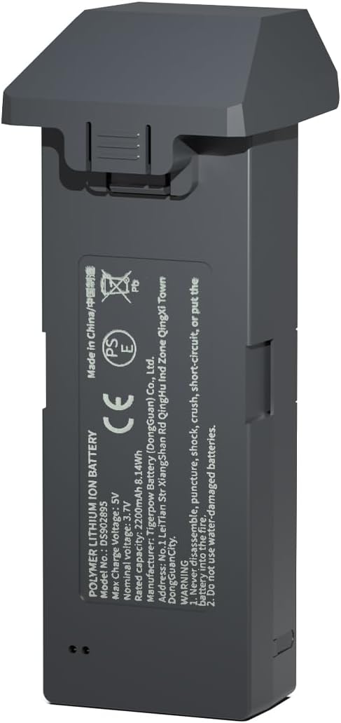 TL16LCD Drone Battery 3.7V 2200mAh Rechargeable Li-ion with USB Cable 1PC