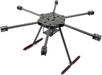 JeeFly F850/F680 Carbon Fiber Hexacopter Frame Kit 850mm/680mm Foldable Drone Frame with Landing Gear, for Aerial Photography Heavy Lift FPV DIY Build Cinematic Industrial Drones (F850 Not foldable)