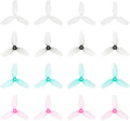 BETAFPV 16pcs HQ 31mm Ultralight 3-Blade Propellers with 1.0mm Shaft Hole Compatible for 0702SE 23000KV Brushless Motor, FPV Racing Drone Like Air65 Brushless Drone Metor65 Brushless Quadcopter