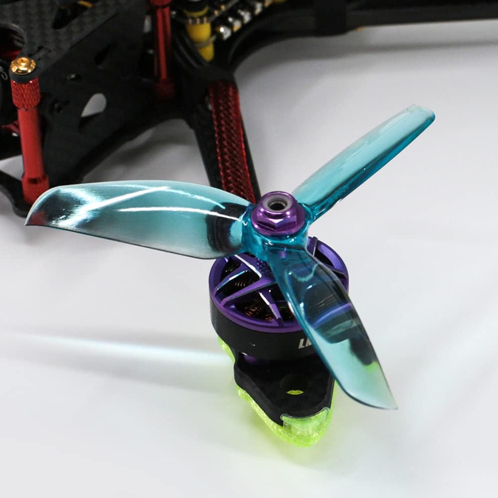 16pcs 3-Blade Props high-Speed Propellers Popo, 4inch 100mm CW CCW for Racing Frame FPV Drone 1406 2205 1806 Brushless Motors,GEMFAN 4032£¨Blue,Red,Black,Yellow£©