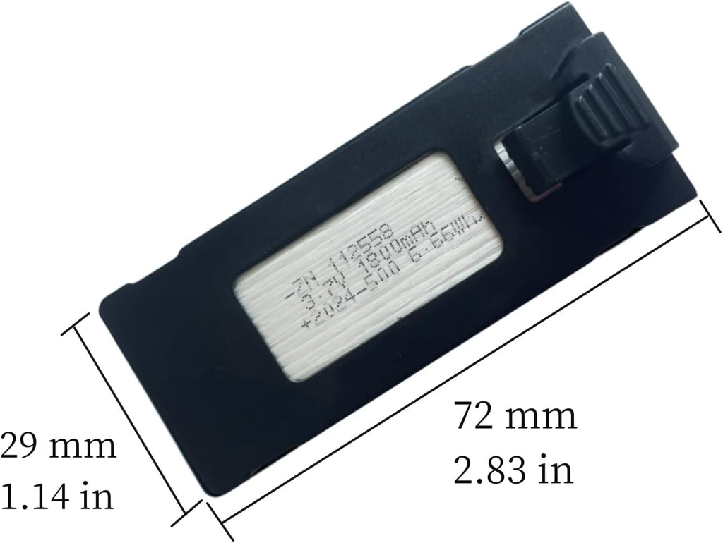 1800mAh 3.7V Battery for E88 E88PRO E99 E99PRO E525 P1 P5 P8 K3 P15 P15PRO LS-S1S V88 Drone Quadcopter Rechargable Battery with USB Charging Cable (5 Pack)