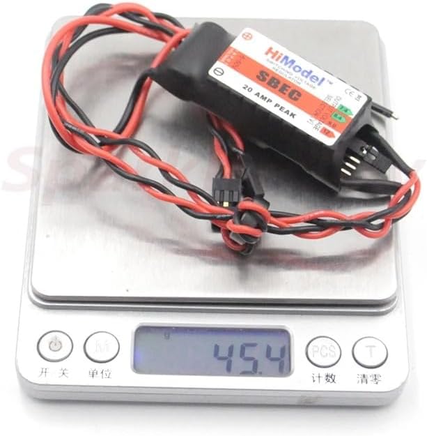HiModel 20A BEC Servo Power Supply 2-12S Lipo Output Voltage 7.4V / 8.4V / 9V / 12V for Remote Control Drones Racing Robot Model (1PC 20A BEC 7-12V)