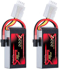 Zeee Premium Series 3S Lipo Battery 850mAh 11.1V 100C with XT30 Plug for FPV Racing Drone Quadcopter Helicopter Airplane RC Boat RC Car RC Models(2 Pack)