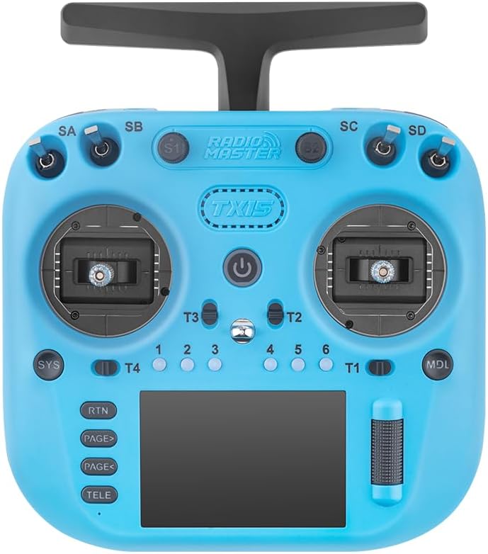 RadioMaster TX15 ExpressLRS Hall Gimbals IPS Touchscreen Radio Controller Mode 2 (Blue)