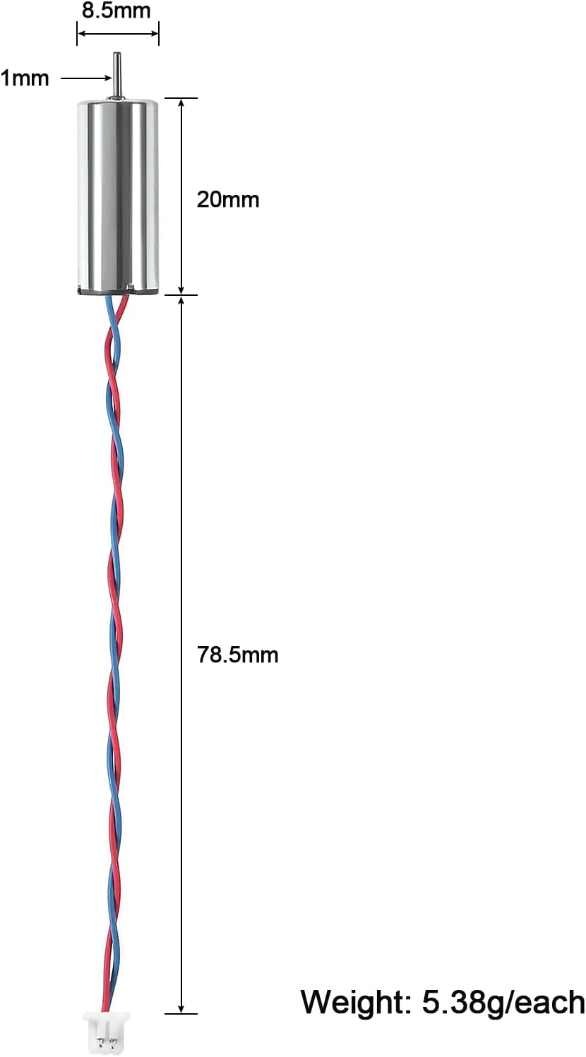 3 Sets 12pcs 8520 Brushed Motors 8.5x20mm Motor 3-5V 0.15A 35000RPM-50000RPM 8520 Motor Hollow Cup Drone Motor Mini DC Motors