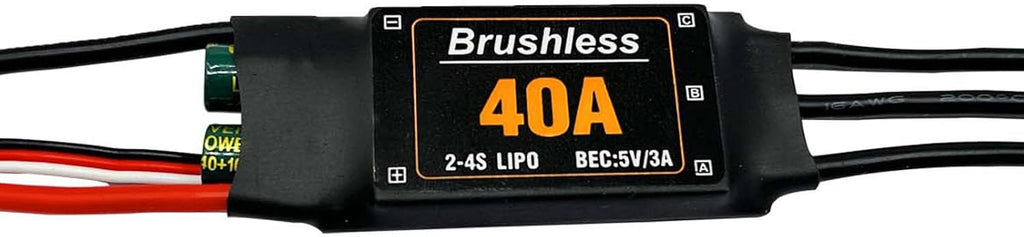40A Brushless ESC 2-4S Speed Controller 5V 3A BEC with XT60 Plug for RC Drone Airplanes Multi-axis Aircraft Helicopter