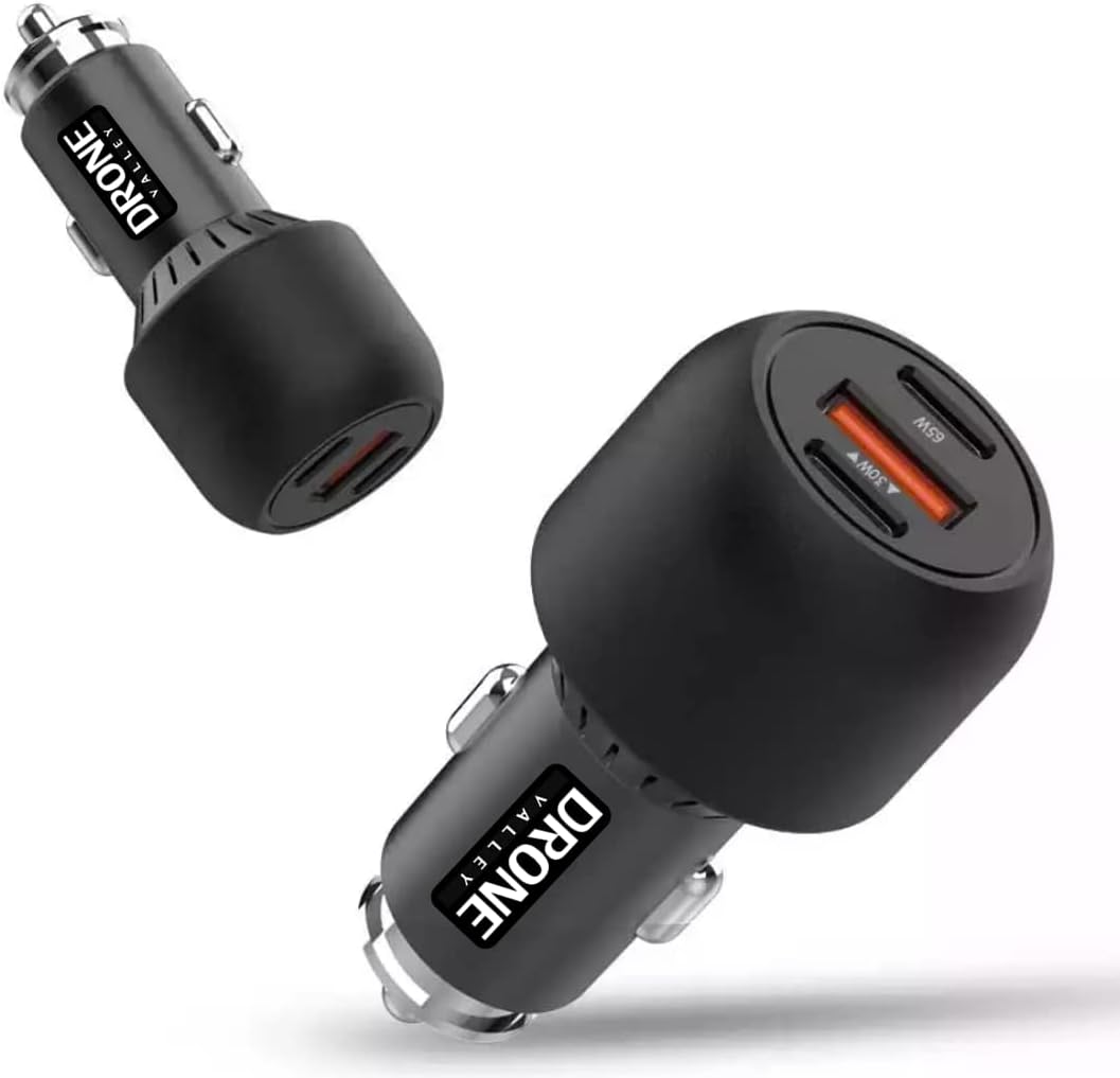 95W 3-Port Car Charger - PD 3.0 PPS/QC 3.0 - Drone Valley Gear