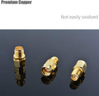 CORONIR (8Pack SMA Adapter SMA Male to RP SMA Female Jack Connector for RF Coax Cable Wi-Fi Antenna/Signal Booster/Repeaters/Radio/Extension Cable/FPV Drone