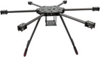 JeeFly F850/F680 Carbon Fiber Hexacopter Frame Kit 850mm/680mm Foldable Drone Frame with Landing Gear, for Aerial Photography Heavy Lift FPV DIY Build Cinematic Industrial Drones (F850 Not foldable)