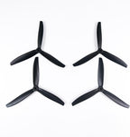 7-Inch Glass Fiber Nylon Propellers, 3-Blade Props for Cinelifter FPV Drones, Black (8 pcs - 4 CW, 4 CCW)