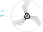BETAFPV 12pcs Gemfan 40mm 3-Blade Propellers with 1.5mm Shaft Hole Whoop Drone Propellers for 110X Motor 1S FPV Tiny Whoop Quadcopter like Cetus Pro