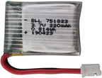 5PCS 3.7V 220mAh Batteries with 5 in 1 Charger for E010 GoolRC T36 NINHUI NH010 F36 JJRC H36 HS210