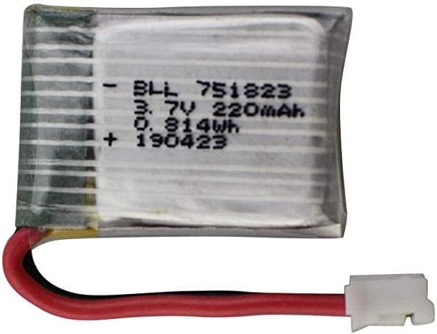 5PCS 3.7V 220mAh Batteries with 5 in 1 Charger for E010 GoolRC T36 NINHUI NH010 F36 JJRC H36 HS210