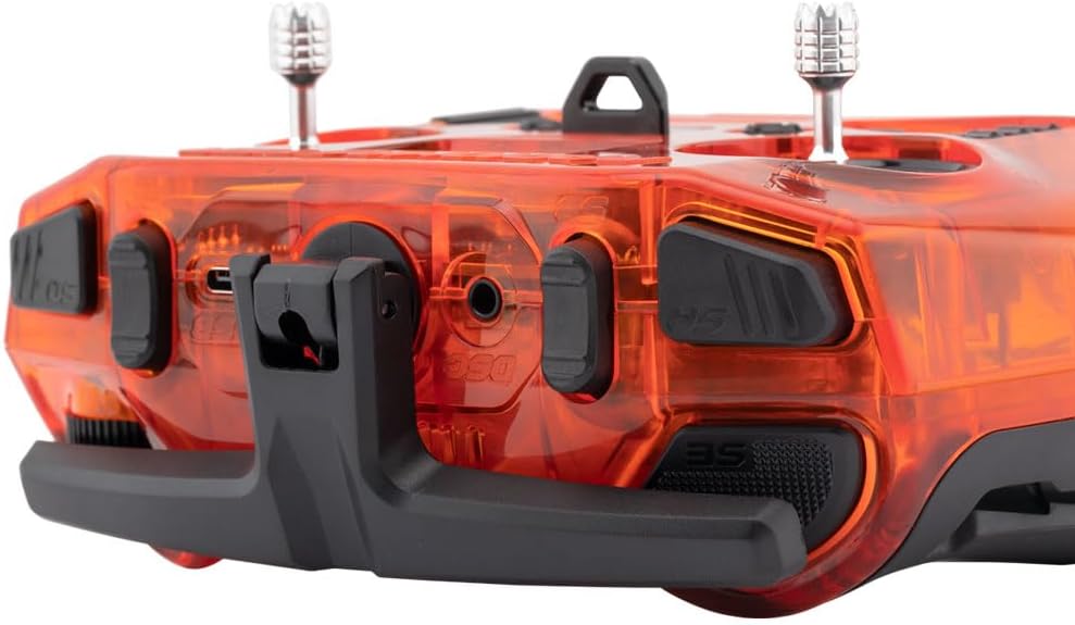 RadioMaster Pocket Portable Remote Controller Hall Gimbal EdgeTX Built in LED Light Mode 2 Batteries Not Included (Orange, ELRS)