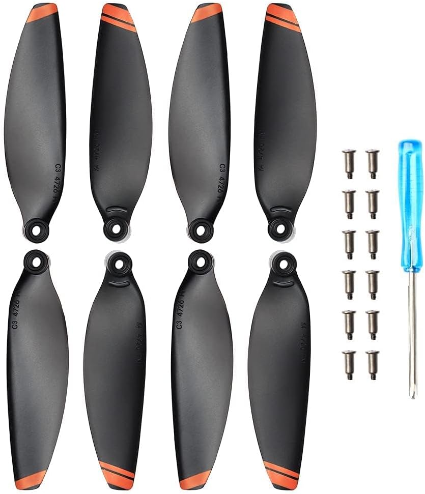 16 Pcs Mini 4K Propellers Low-Noise Replacement Propellers for DJI Mavic Mini 2/Mini 2 SE/Mini SE/Mini 4K Drone Quick-Release Blades Props Accessories
