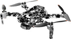 MightySkins Compatible with DJI Mini 2 Portable Drone - Black Modern Camo | Protective, Durable, and Unique Vinyl Decal wrap Cover | Easy to Apply and Change Styles | Made in The USA