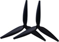 1050 10 Inch Propeller 3 Blade Fiberglass Carbon Nylon, Multirotor Aircraft Drone Parts, 2 Pieces, Black
