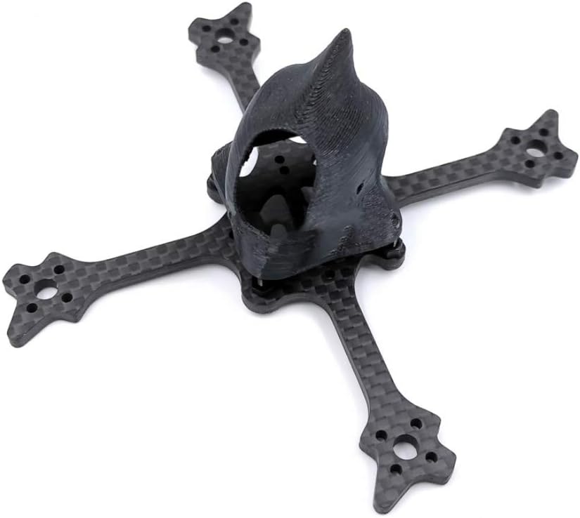 QWinOut Eyas100 65MM 3K Carbon Fiber Toothpick Frame Kit with 3D Print 19MM / 14mm Camera Canopy for DIY RC Drone FPV Racing Quadcopter Freestyle True X (19mm Wide)