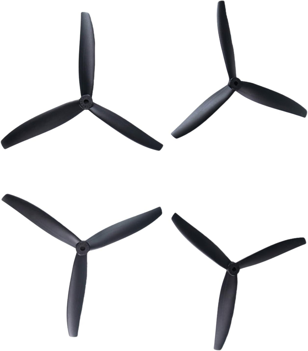 8 Inch Glass Fiber Nylon 8-Inch Propellers, 3-Blade Props for Cinelifter FPV Drones, Black (4 pcs - 2 CW, 2 CCW)