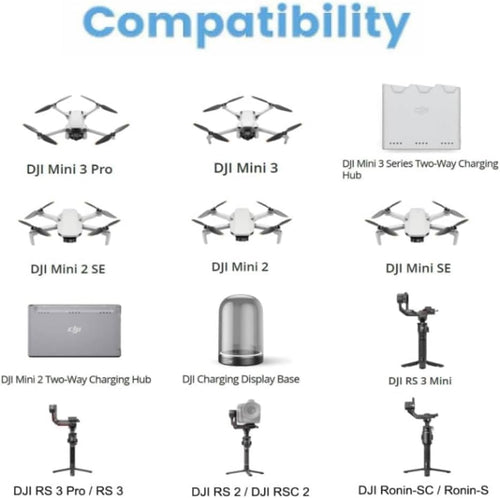 100W USB-C Charger Compatible for DJI Drone - Fit for DJI Air 3, Mavic 3, Mavic 3 Pro, Mavic 3 Classic, Mini 3 Pro, Avata, RC, N1, N2 Remote Controller Battery Power Adapter Supply Cord