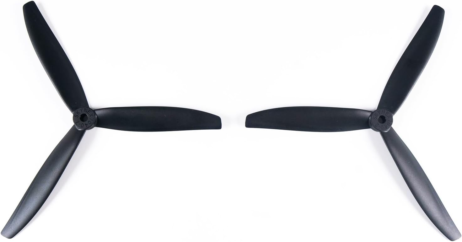 7-Inch Glass Fiber Nylon Propellers, 3-Blade Props for Cinelifter FPV Drones, Black (8 pcs - 4 CW, 4 CCW)