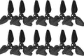12 Pcs NEO Propellers Blades Quick Replacement Spare,Low Noise Wings Propeller for DJI NEO Drone Accessories