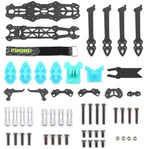 Mark4 5inch FPV Carbon Fiber Frame 225mm Wheelbase 5mm arm Freestyle Long Range Frame for RC Quadcopter Racing Drone (MARK4 Blue)