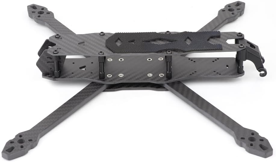 HGLRC 335mm 7 inch FPV Racing Drone Frame Carbon Fiber for FPV Long Range Freestyle Training Quadcopter with Lipo Battery Strap