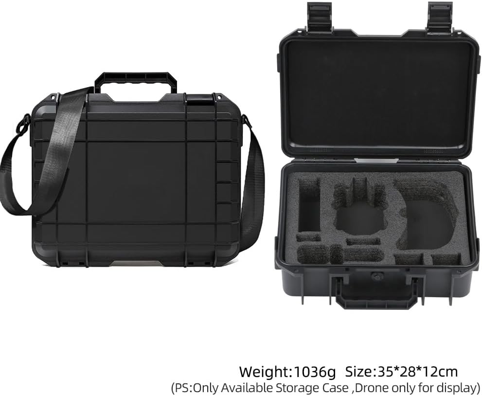 Hard Carrying Case for Antigravity A1 Explorer Bundle, Waterproof Travel Case Storage Shoulder Bag for Antigravity A1 Drone, Vision Goggles, Grip Controller, Charging Hub and Accessories (Black)